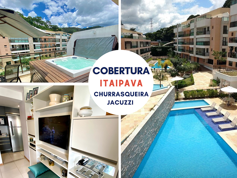 Private Jacuzzi Penthouse in the Heart of Itaipava