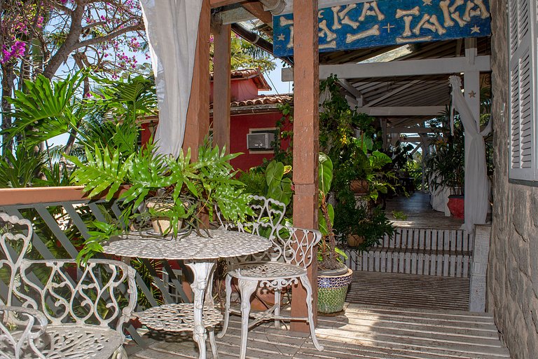 Geribá beach with pool and barbecue