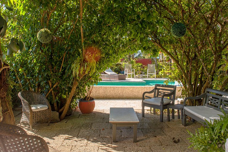 Geribá beach with pool and barbecue