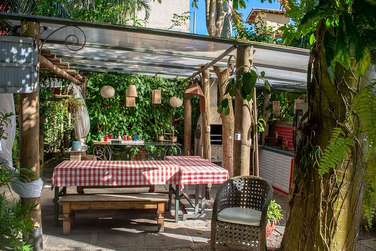 Geribá beach with pool and barbecue
