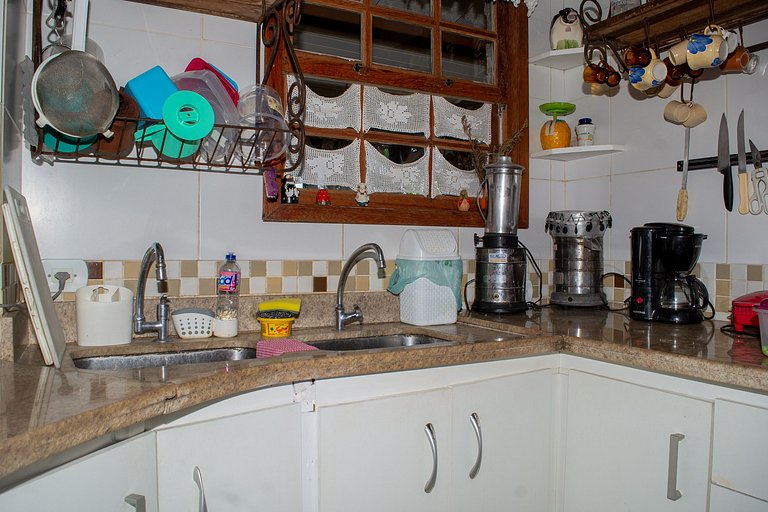 Geribá beach with pool and barbecue