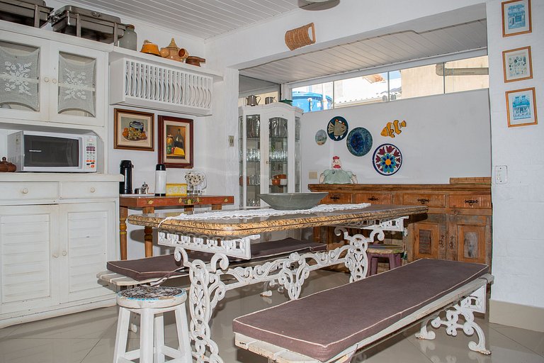 Geribá beach with pool and barbecue