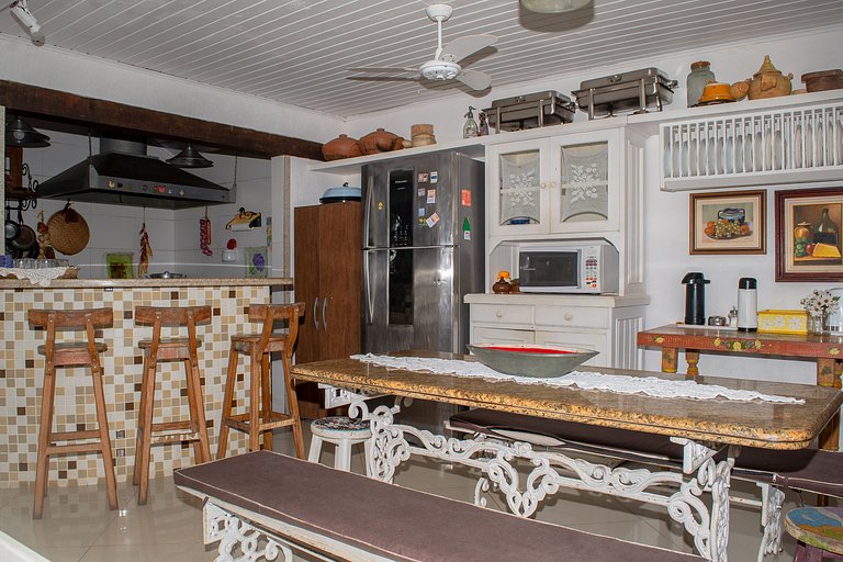 Geribá beach with pool and barbecue