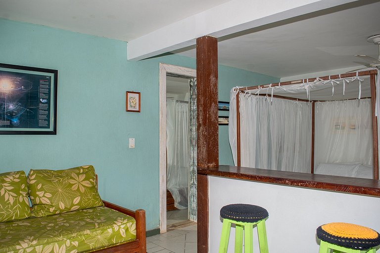 Geribá beach with pool and barbecue