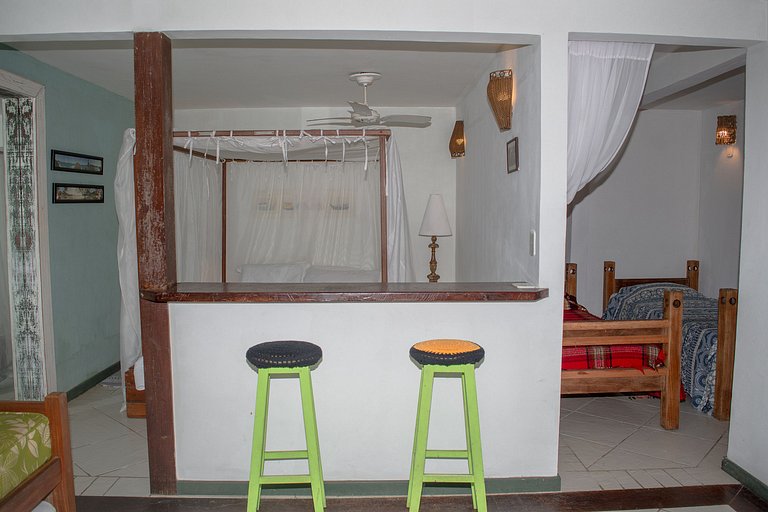 Geribá beach with pool and barbecue