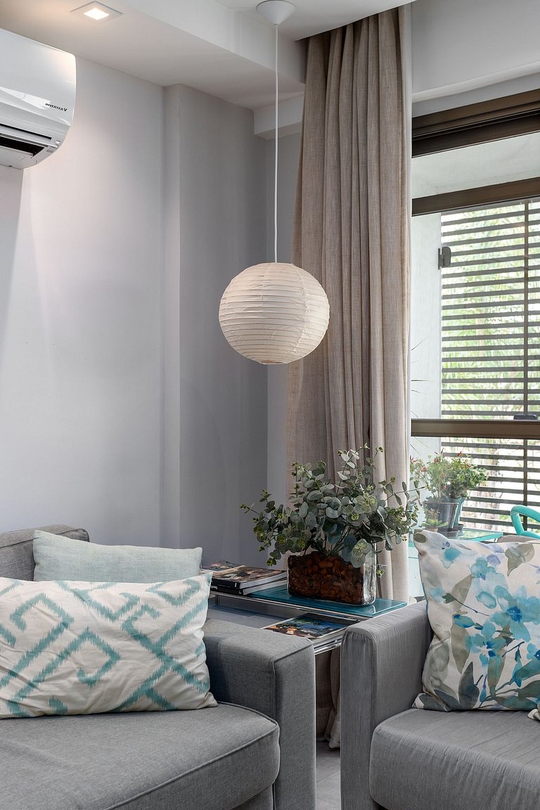 Apt com ar condicionado no Centro de Itaipava