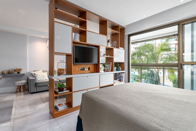 Lindo quarto e sala no coração de Itaipava