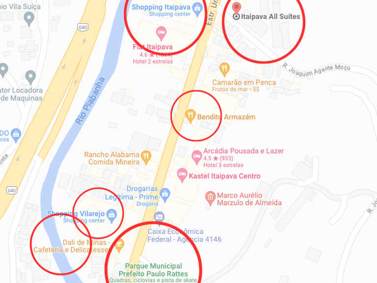 Apt com ar condicionado no Centro de Itaipava