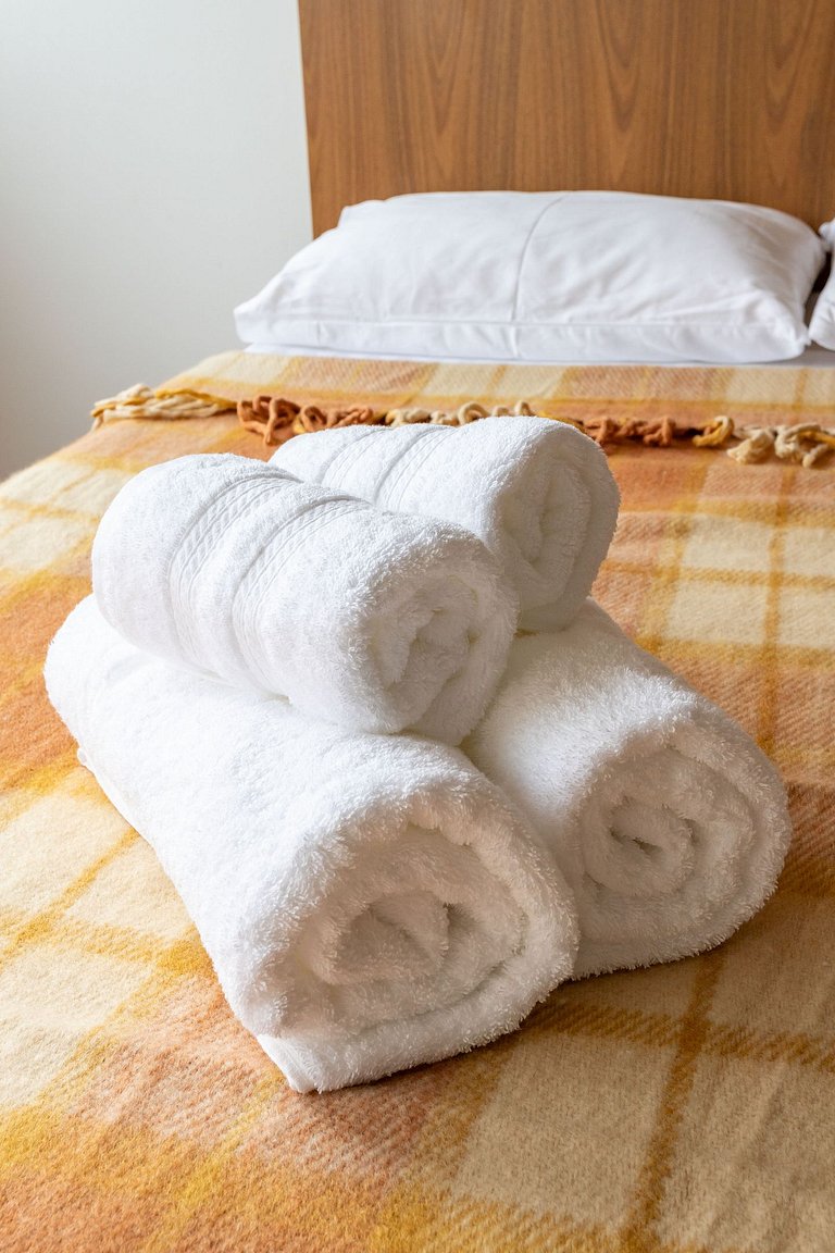 Flat beira-mar em Copacabana com ar condicionado