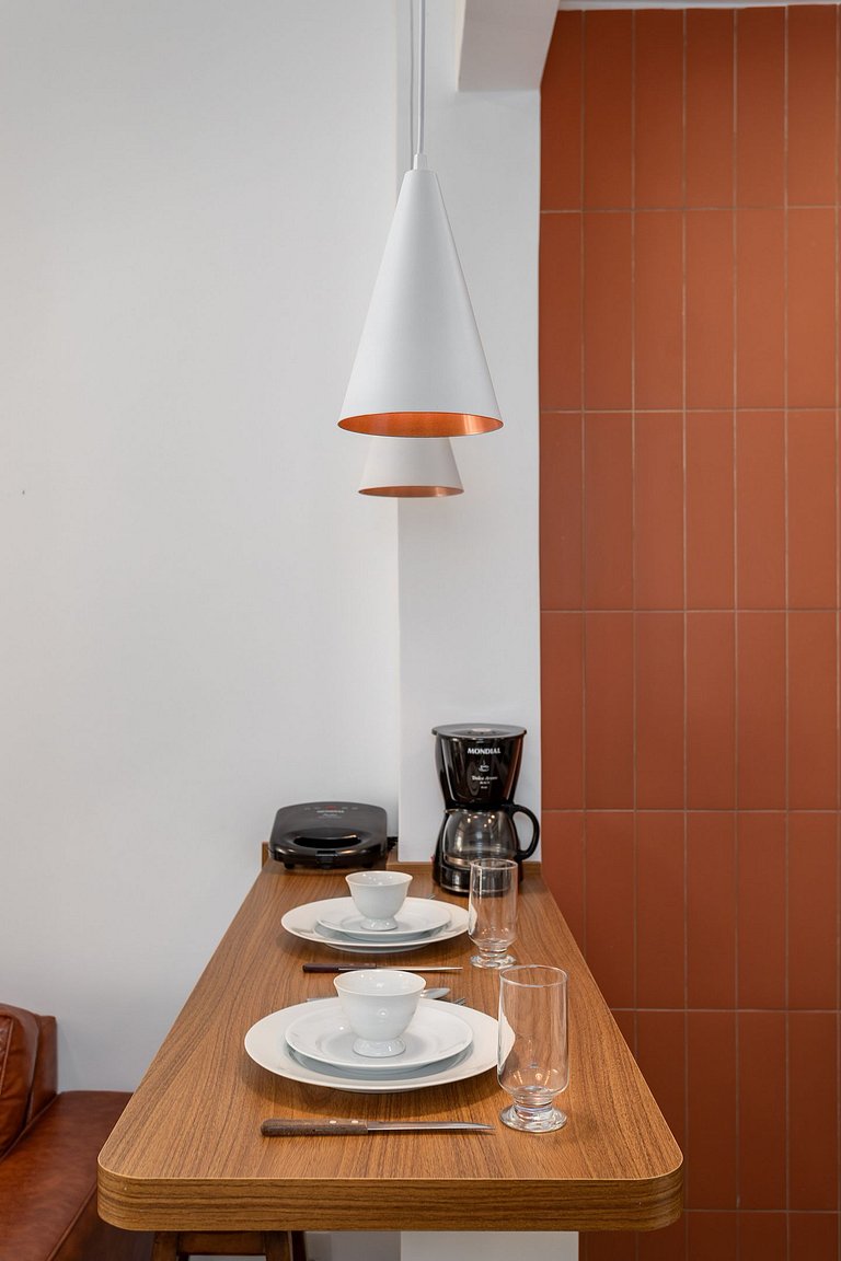 Flat beira-mar em Copacabana com ar condicionado