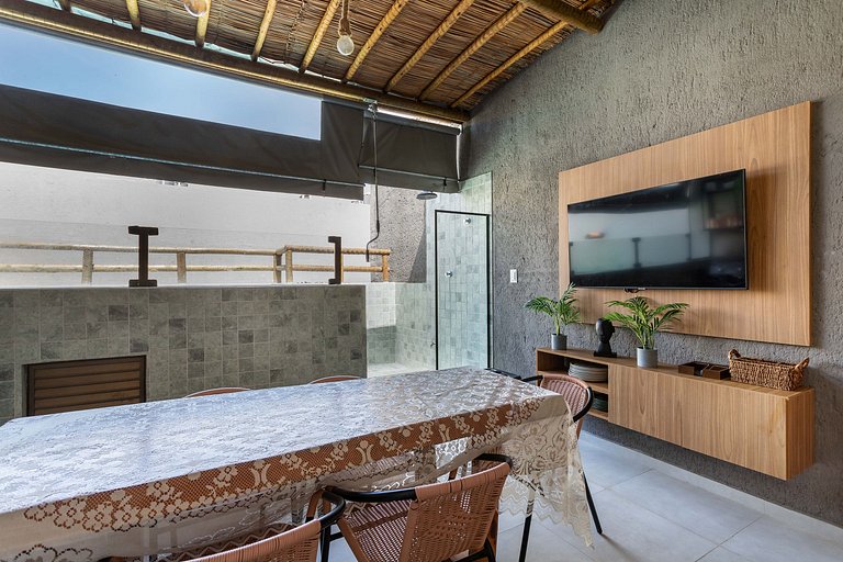 Paraíso perto do mar na Praia do Patacho com 4 suítes