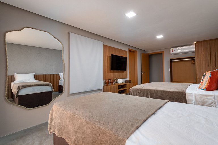 Paraíso perto do mar na Praia do Patacho com 4 suítes