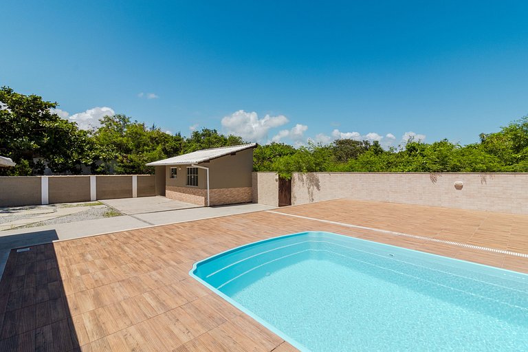 House with Pool and Barbecue at Praia Seca