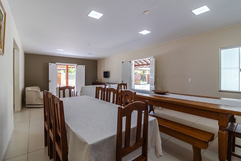 House with Pool and Barbecue at Praia Seca