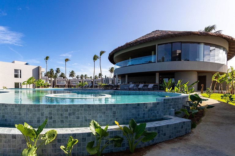 Luxury beachfront house at Praia do Marceneiro in Milagres