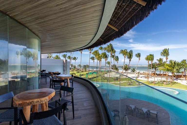 Luxury beachfront house at Praia do Marceneiro in Milagres