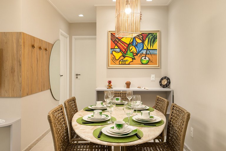 Flat beira-mar no Itah Residence – Muro Alto/PE