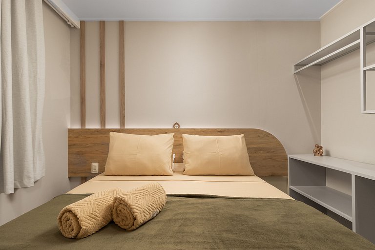 Flat beira-mar no Itah Residence – Muro Alto/PE