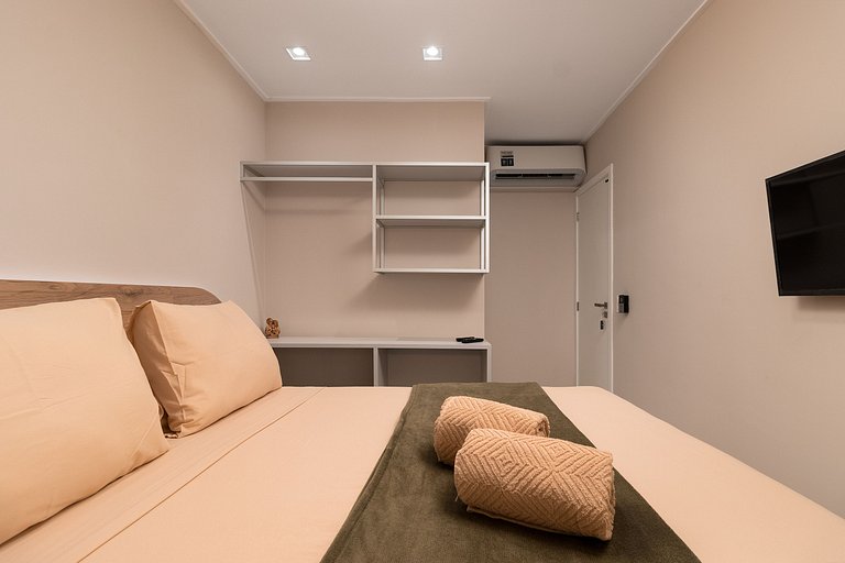 Flat beira-mar no Itah Residence – Muro Alto/PE
