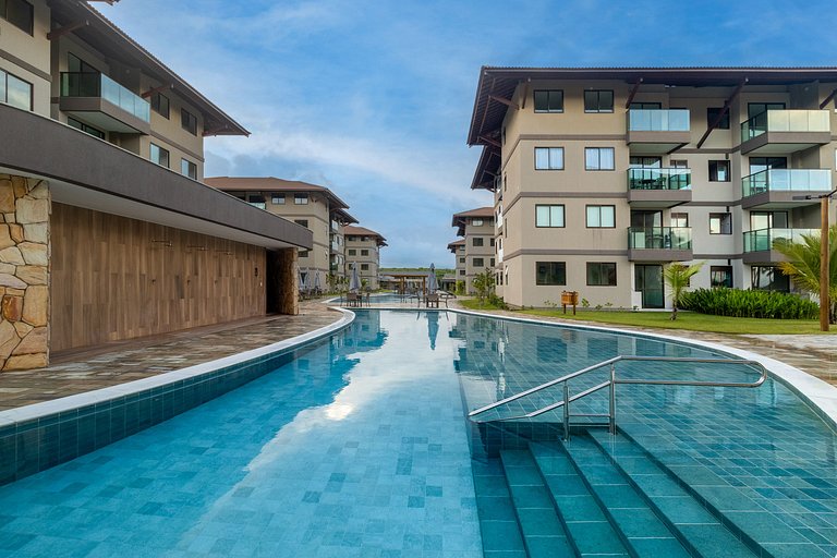 Flat beira-mar no Itah Residence – Muro Alto/PE