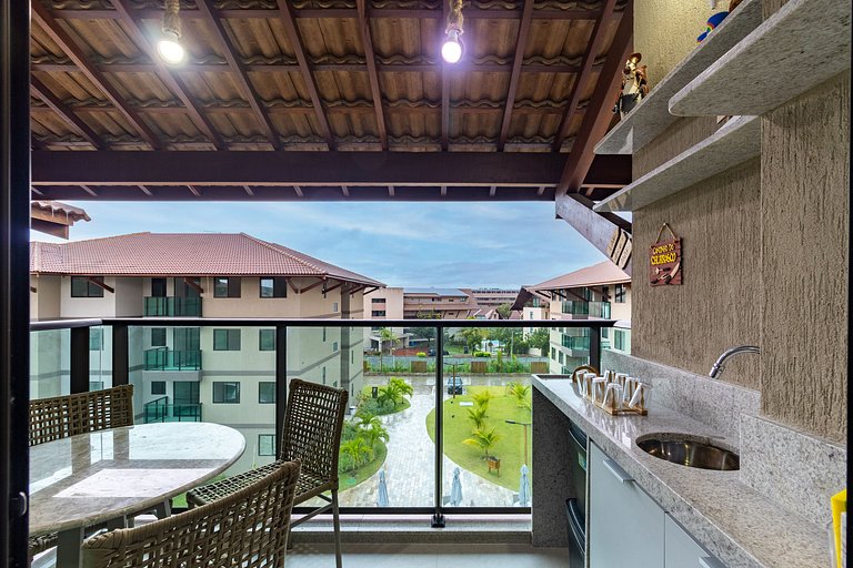Flat beira-mar no Itah Residence – Muro Alto/PE