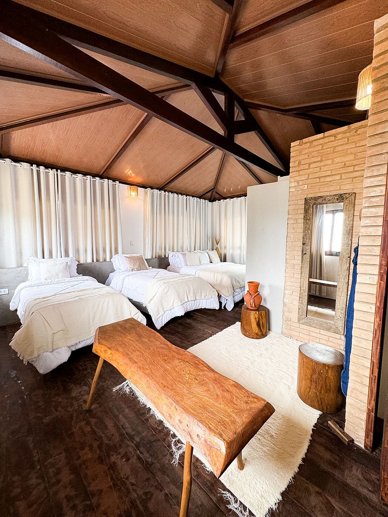 Casa pé-na-areia c/ piscina e serviço incluído Japaratinga