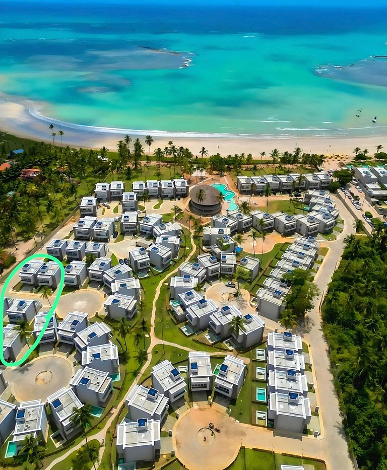 Casa de luxo no condomínio pé na areia na Praia Marceneiro