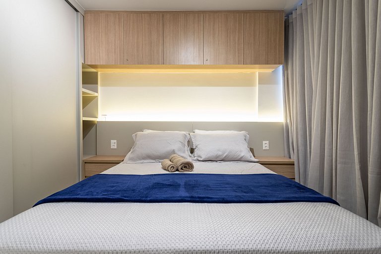 Apê with pool and gym: Metro 350m