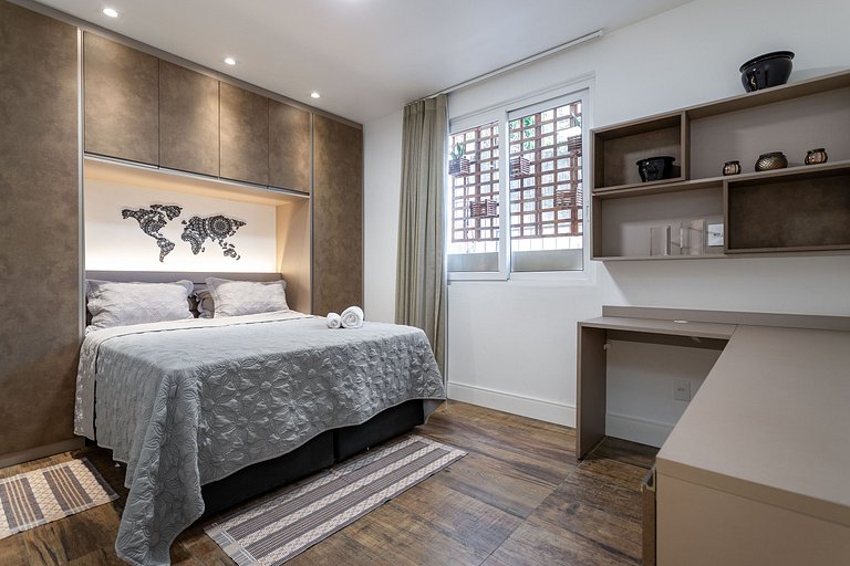 Fully equipped apartment in a prime Lapa location.