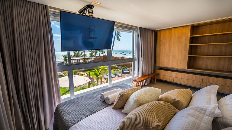 Casa de luxo pé na areia na Praia Marceneiro, Milagres