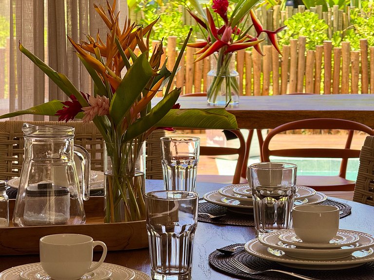 House with pool and barbecue in Milagres