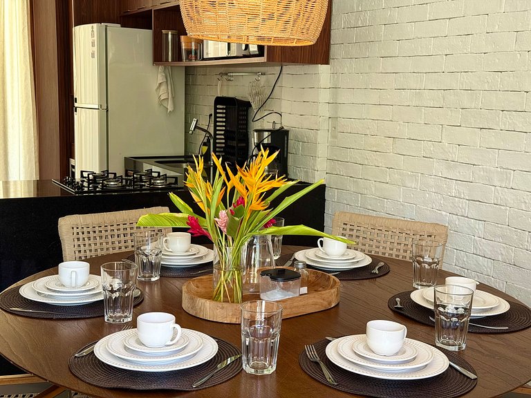 House with pool and barbecue in Milagres