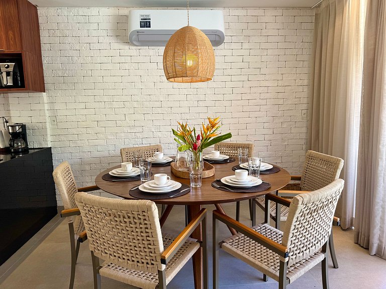 House with pool and barbecue in Milagres