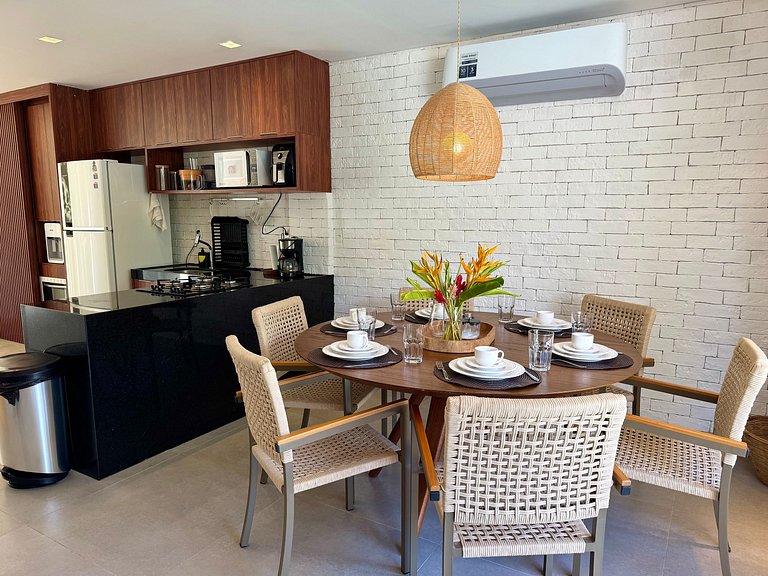 House with pool and barbecue in Milagres