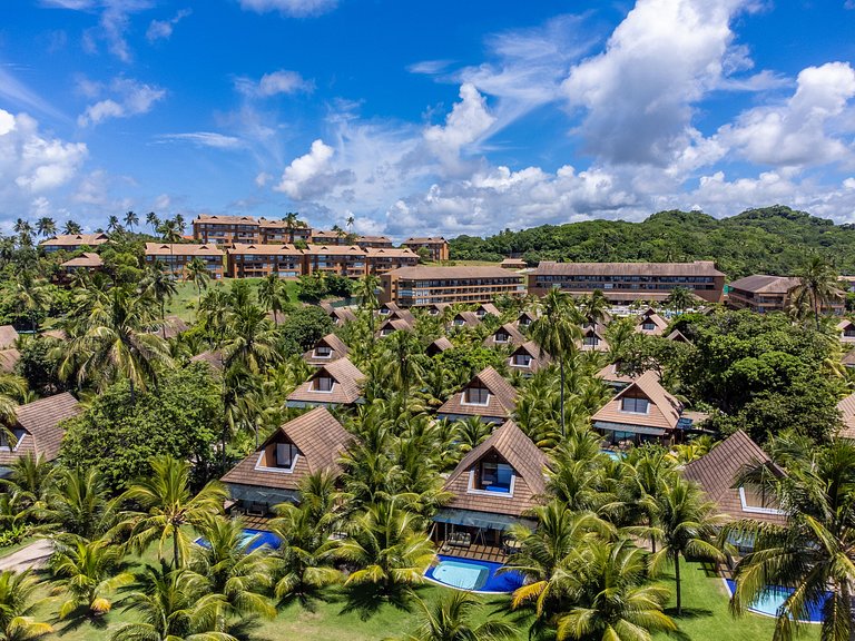 Bangalô pé-na-areia com serviço incluído no Eco Resort