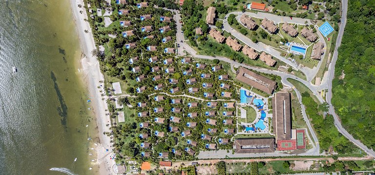 Bangalô pé-na-areia com serviço incluído no Eco Resort