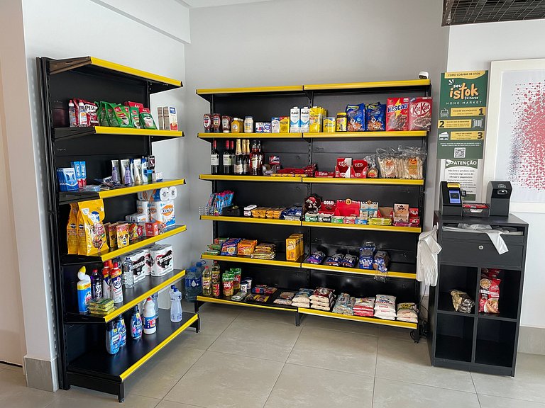 Apt completo: ar cond piscina e academia no Centro