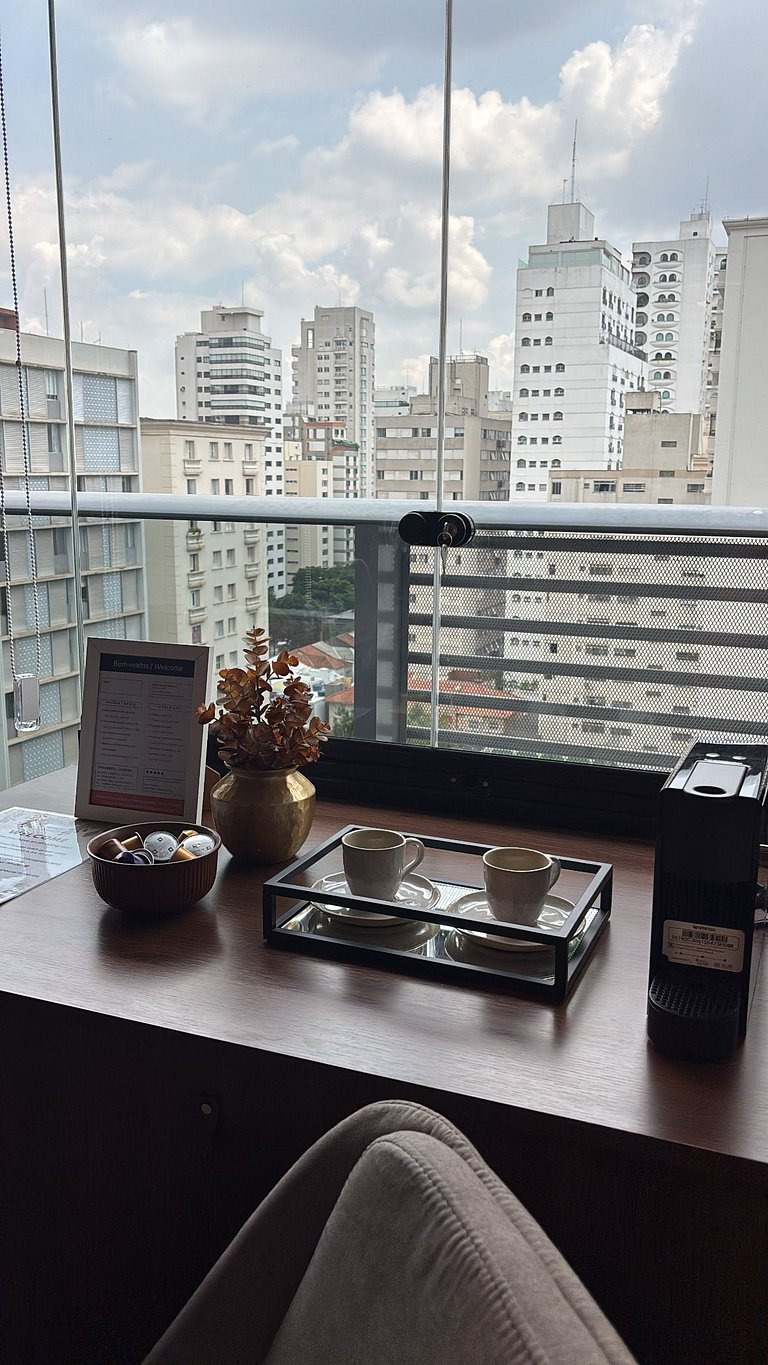 Ar condicionado, piscina, roupas de cama e muito mais