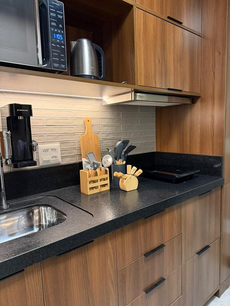 Ar condicionado, piscina, roupas de cama e muito mais