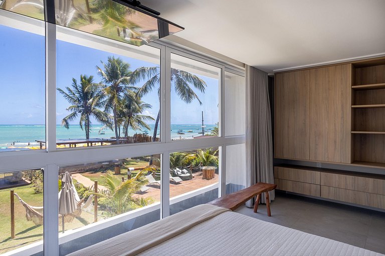 Luxury beachfront house at Praia do Marceneiro in Milagres