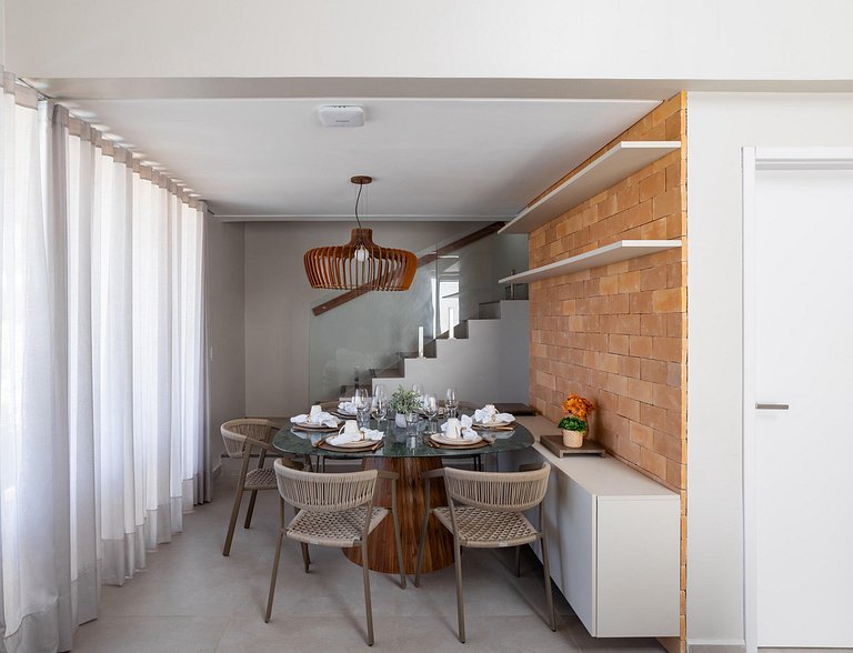 Luxury beachfront house at Praia do Marceneiro in Milagres