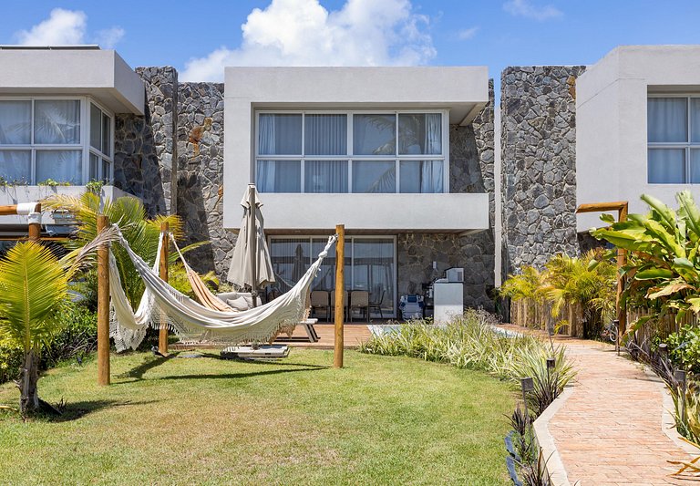 Casa de luxo pé na areia na Praia Marceneiro, Milagres