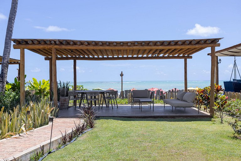 Casa de luxo pé na areia na Praia Marceneiro, Milagres