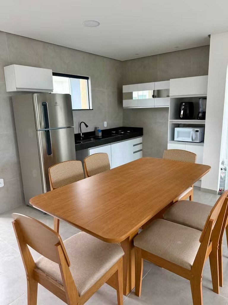 Apt in Taperapuã: pool, BBQ & A/C