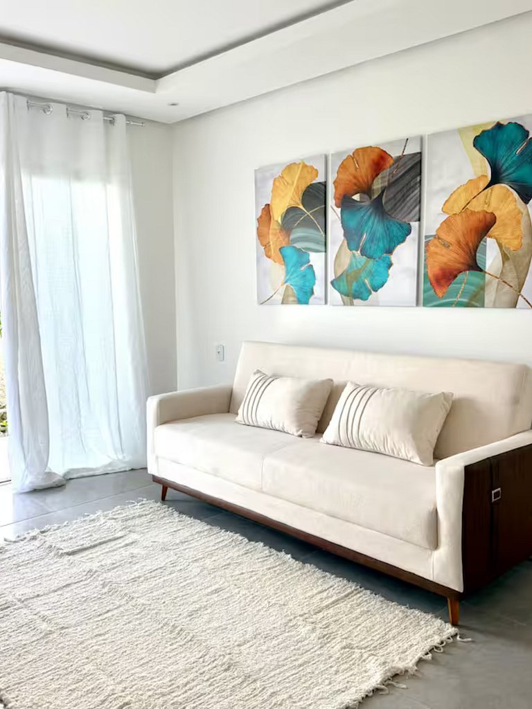 Apt in Taperapuã: pool, BBQ & A/C