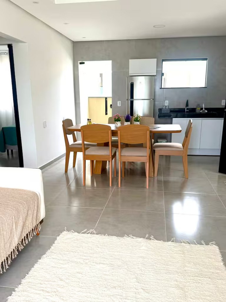 Apt in Taperapuã: pool, BBQ & A/C