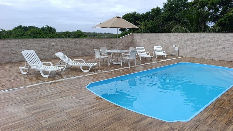 House with Pool and Barbecue at Praia Seca
