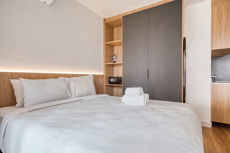 Apt Paraíso, 4 pessoas - Piscina, academia e wifi