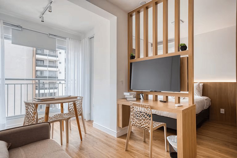 Apt Paraíso, 4 pessoas - Piscina, academia e wifi