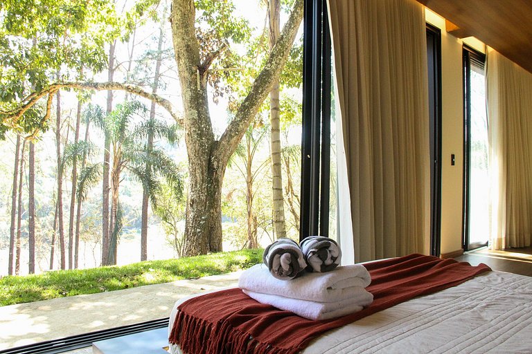 Chalé Romântico com vista para a represa Igaratá